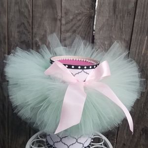 Mint Pink Pastel Chic Tutu size 12months